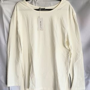 Basic Cream Long Sleeve Shirt